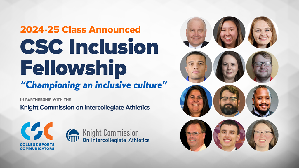 College Sports Communicators announces 2024-25 Inclusion Fellowship class